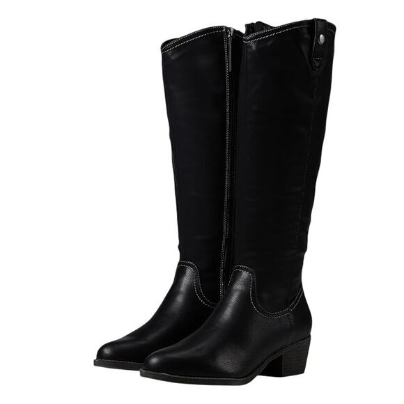Naturalizer Womens SOUL Naturalizer Zoya Boots US 8 Wide Black Knee High NIB - Picture 1 of 12